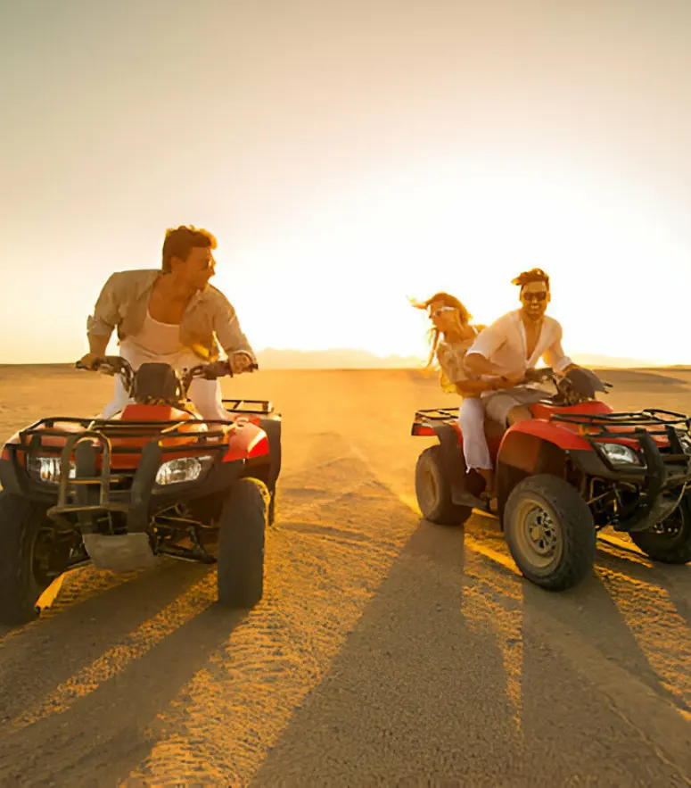 Red Sand Evening Desert Safari With Quad Bike